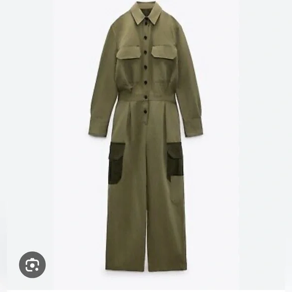 Zara Patchwork Jumpsuit.Limited Edition. New With Tags. - Picture 6 of 11